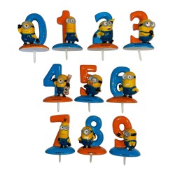 Série complète de 10 fèves Médium Minions Porte-bougies