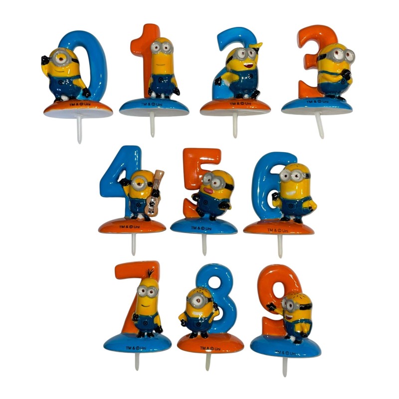 Série complète de 10 fèves Médium Minions Porte-bougies