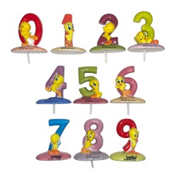 Série complète de 10 fèves Médium Tweety Porte-bougies