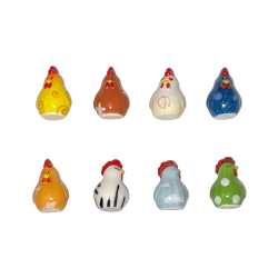 Série complète de 8 fèves Poulettes 2022