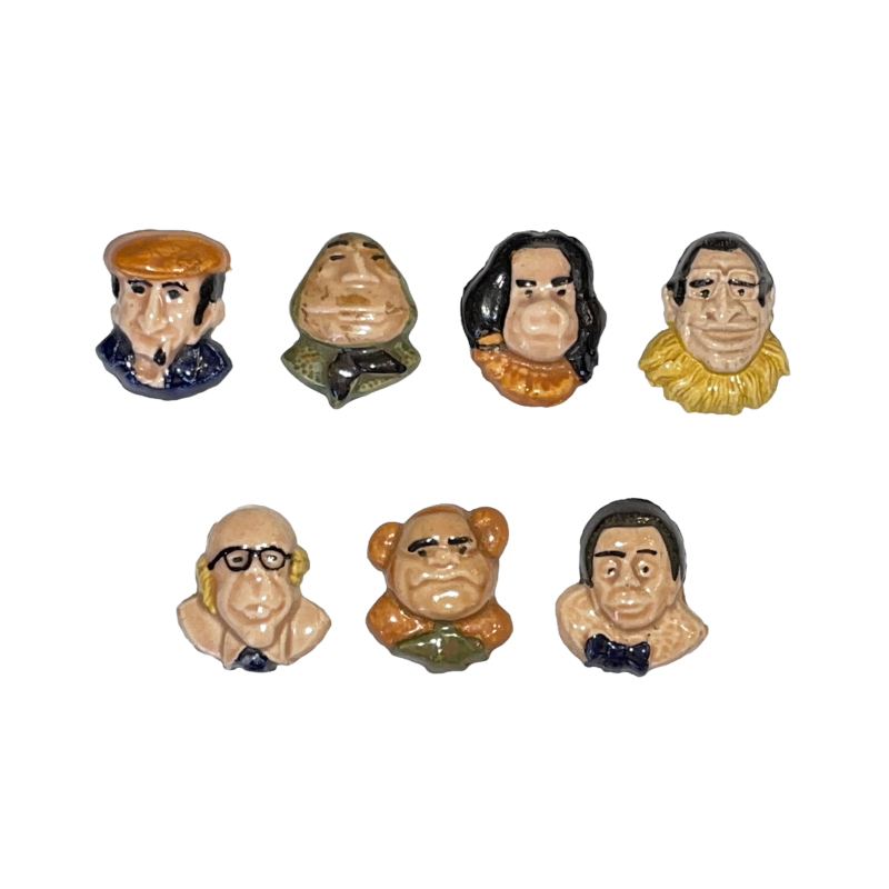 Série complète de 7 fèves Le Bébête show