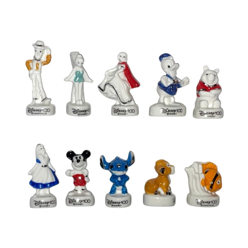 Série complète de 10 fèves Disney 100 ans 2024