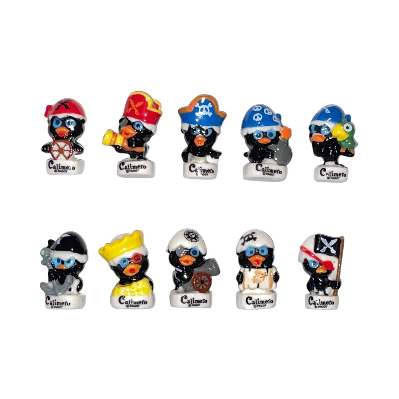 Série complète de 10 fèves Calimero petit pirate 2026