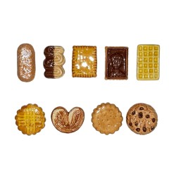 Série complète de 9 fèves Petits gâteaux du goûter 2023