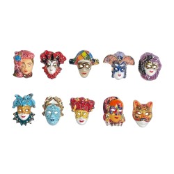 Série complète de 10 fèves Masques de fête 2011