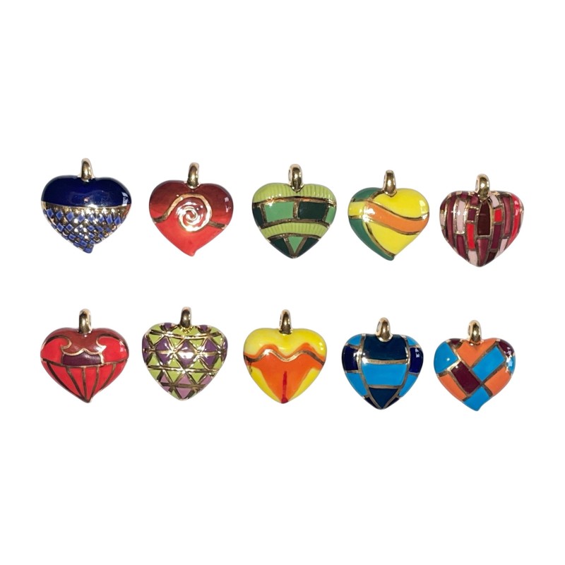 Série complète de 10 fèves Un coeur à offrir 2007