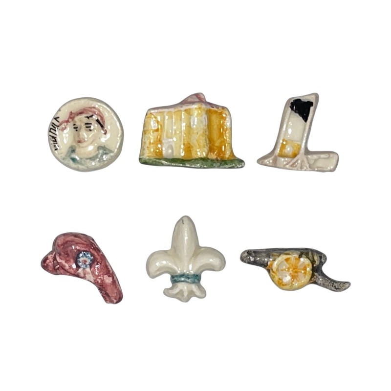 Série complète de 6 fèves La Bastille