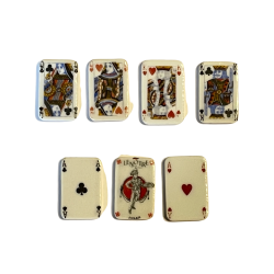 Série complète de 7 fèves Lenôtre - Cartes à jouer