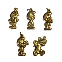 Série complète de 5 fèves Les Schtroumpfs