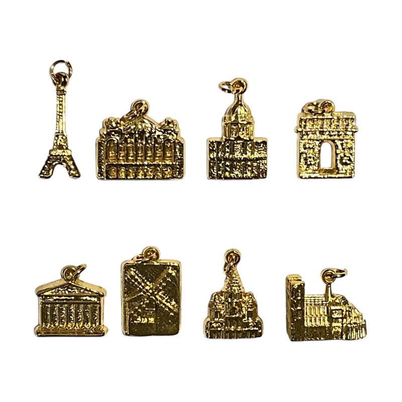 Série complète de 8 fèves Monuments de Paris