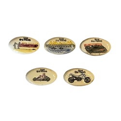 Série complète de 5 fèves Les 24 heures du Mans