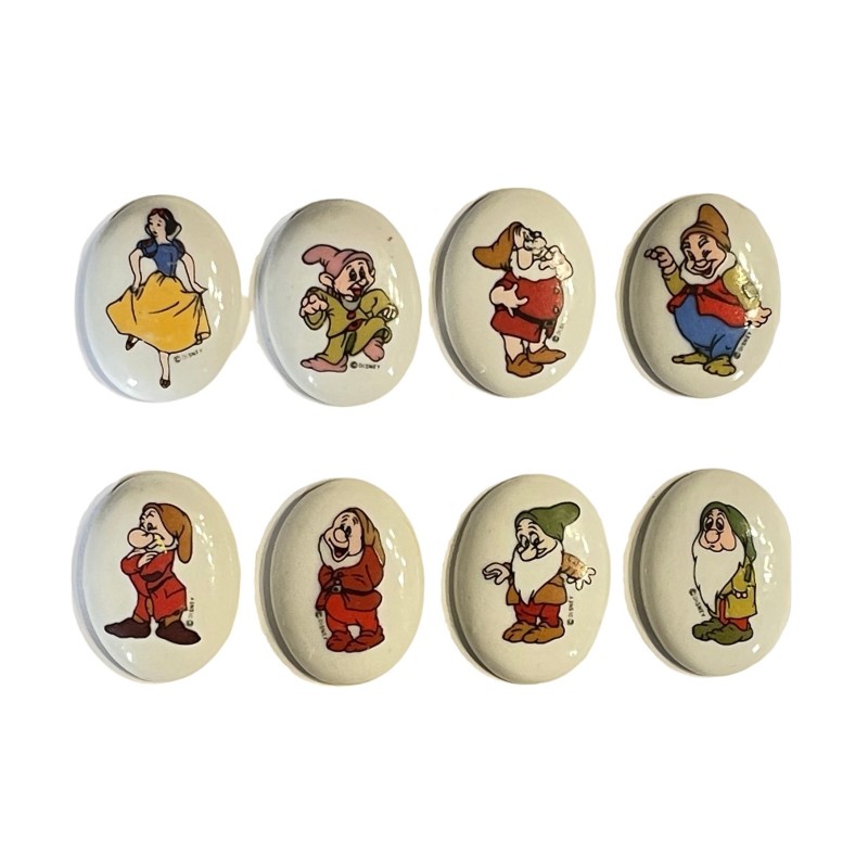 Série complète de 8 fèves Blanche-Neige et les 7 nains