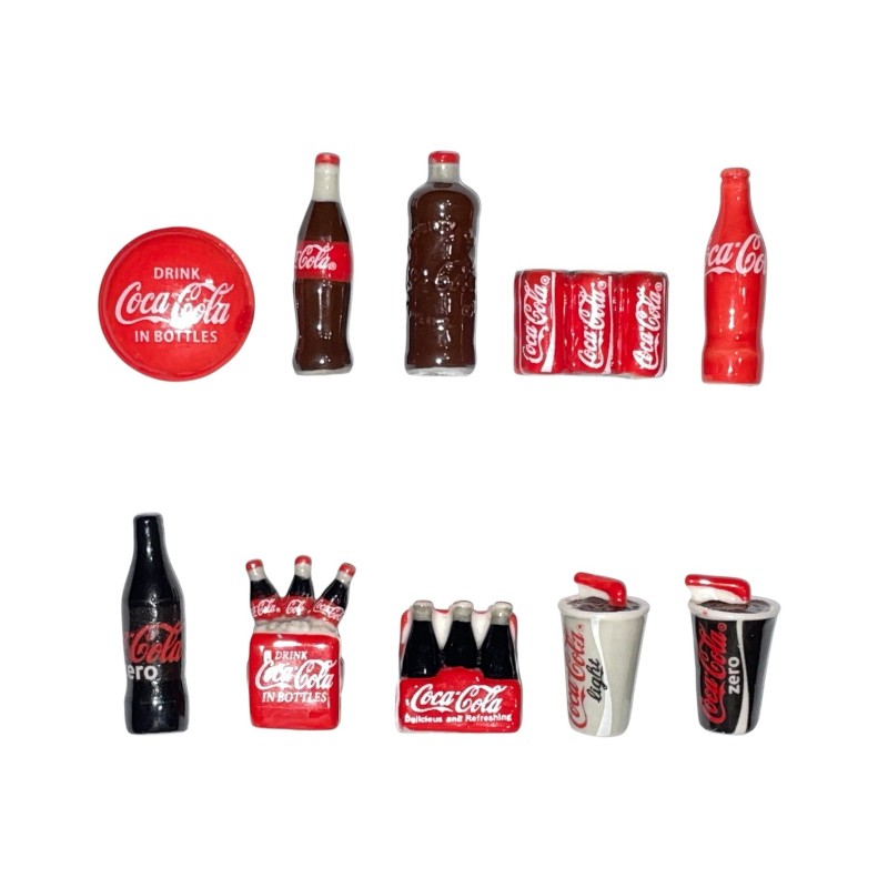 Série complète de 10 fèves Envie de Coca Cola