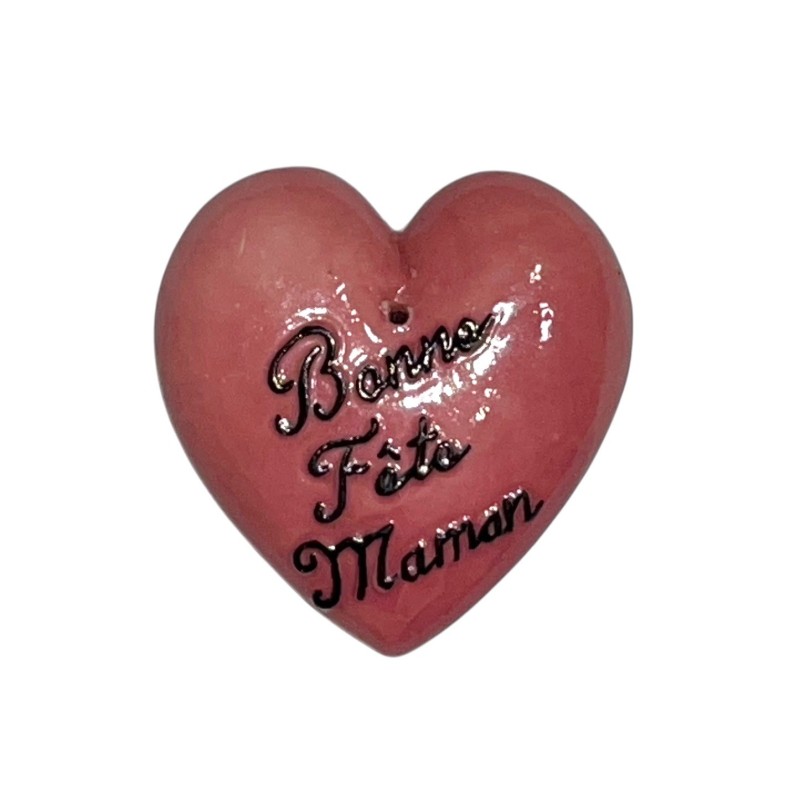 Série complète de 1 fève Coeur Bonne fête Maman