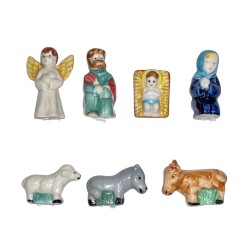 Série complète de 7 fèves médium Crèche