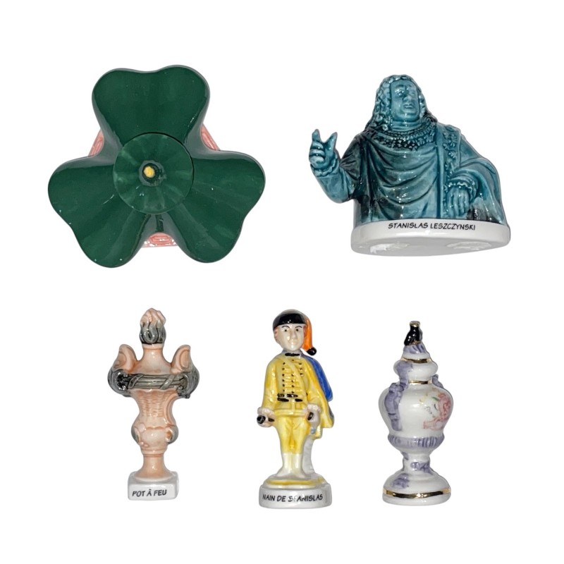 Série complète de 5 fèves médium Nancy