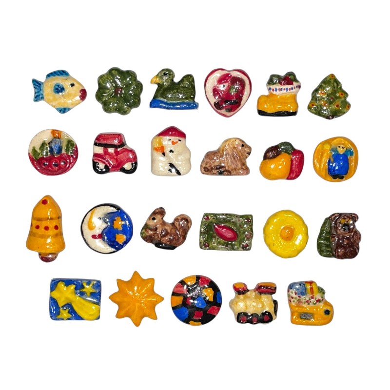 Série complète de 23 fèves Noël