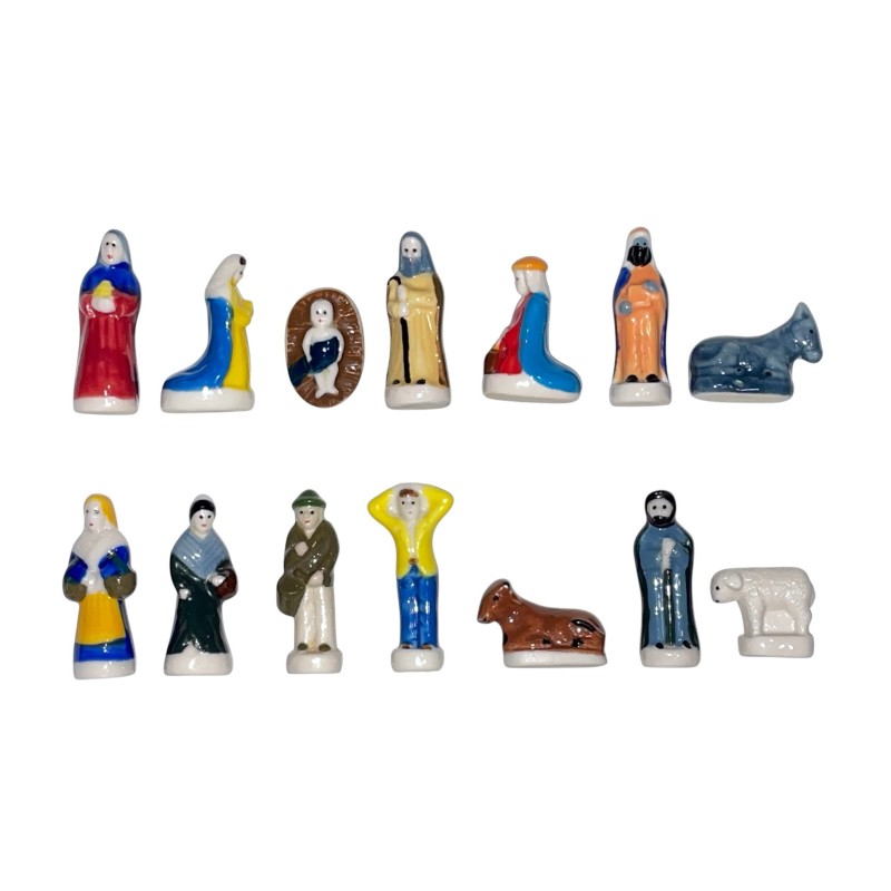 Série complète de 14 fèves Santons Santibelli II