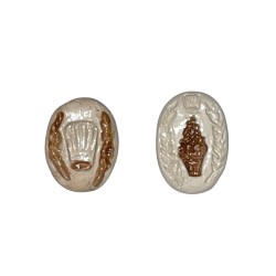 Série complète de 2 fèves Marlène - Pierre Michel