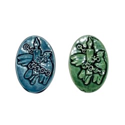 Série complète de 2 fèves Pagis - Amnesty International