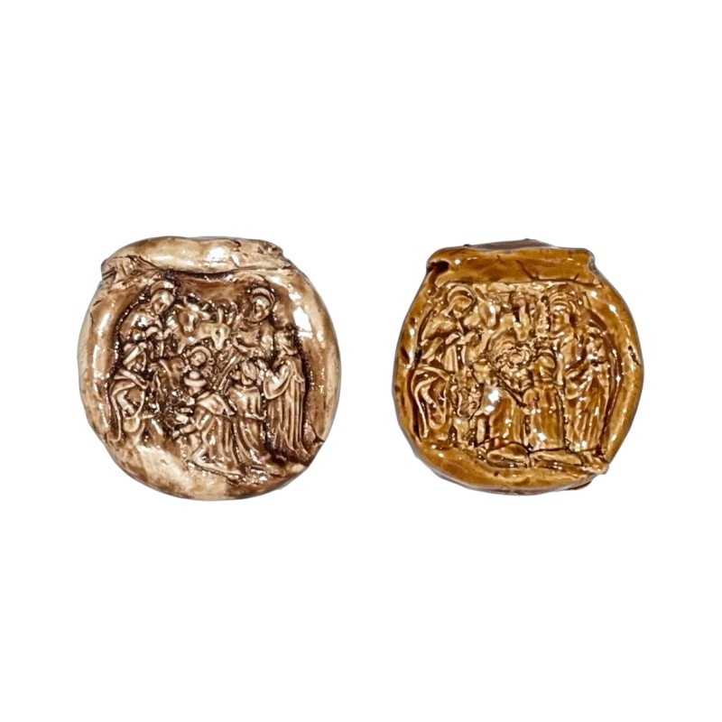 Série complète de 2 fèves Pagis - Crèche