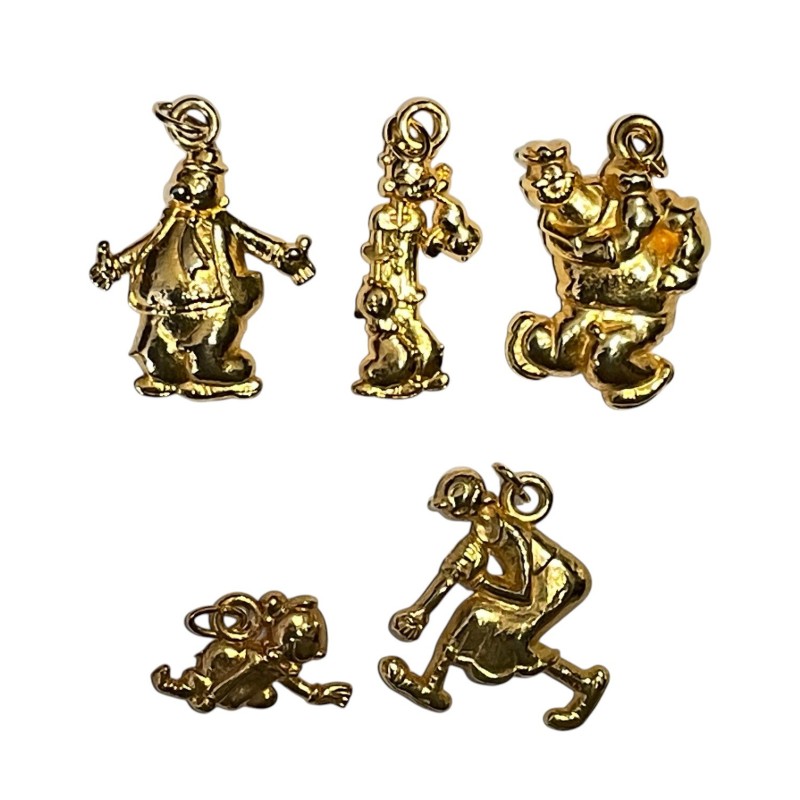 Série complète de 5 fèves Popeye 1993