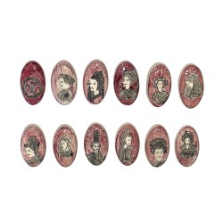 Série complète de 12 fèves Coiffes bretonnes 1993