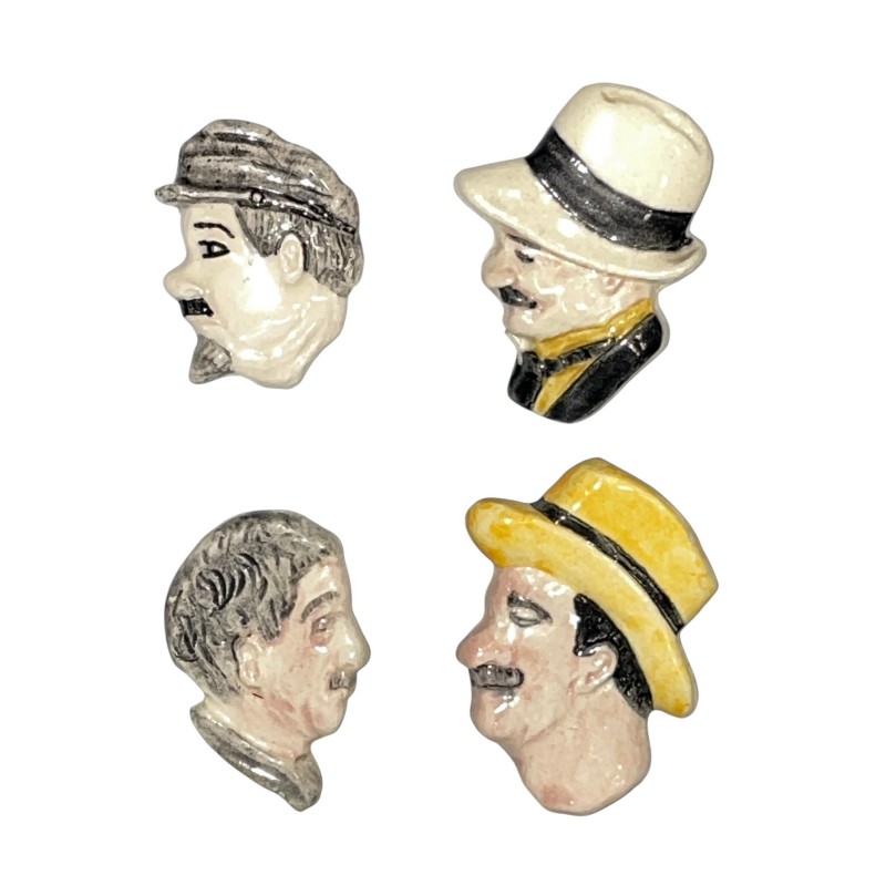 Série complète de 4 fèves La partie de cartes de Pagnol 1993