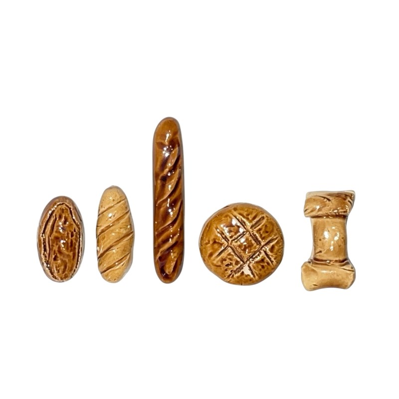 Série complète de 5 fèves Pagis - Pains 1993