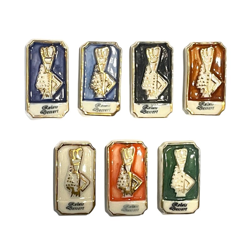 Série complète de 7 fèves Relais dessert 1994