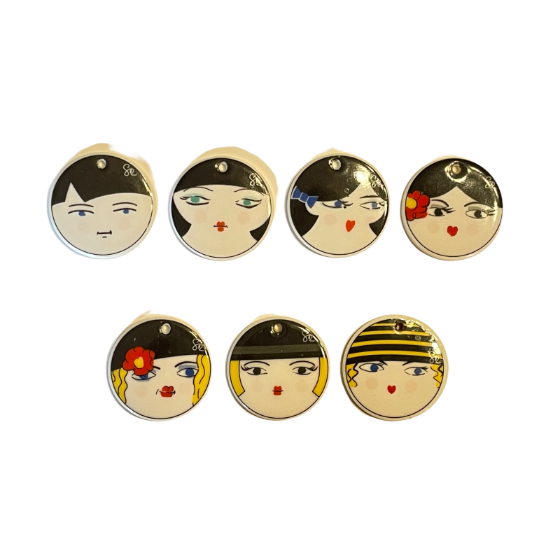 Série complète de 7 fèves Lenôtre - Les sept péchés capitaux 1994