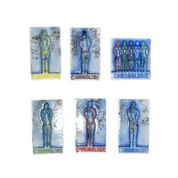 Série complète de 6 fèves Epiphanie dans l'Oise - Jean-Michel Jarre 1994