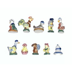 Série complète de 10 fèves Pâques 4 1994