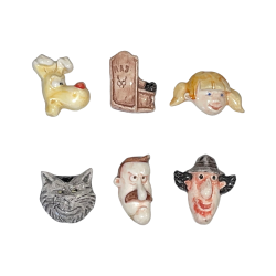 Série complète de 6 fèves Inspecteur Gadget 1995