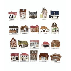 Série complète de 20 fèves Les logis des rois 1995