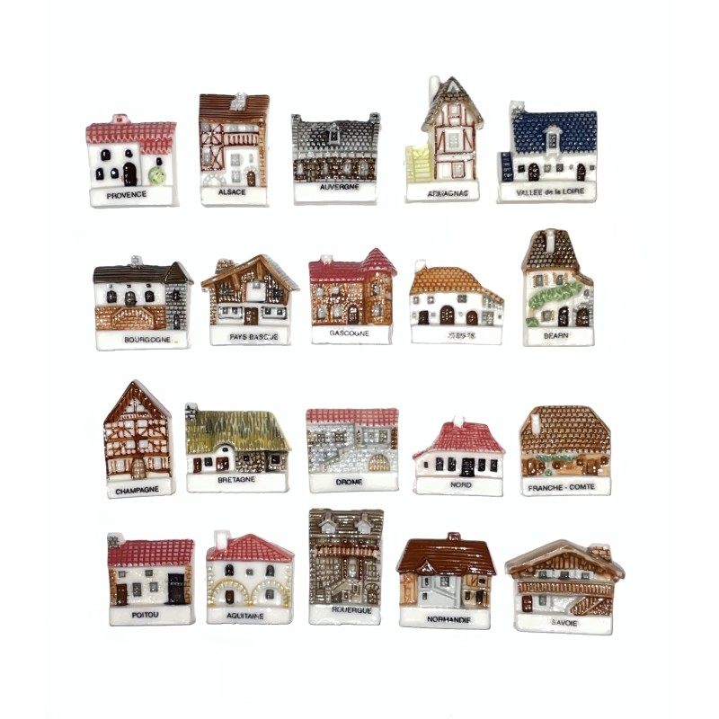 Série complète de 20 fèves Les logis des rois 1995