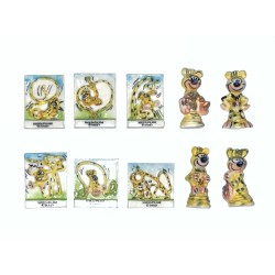 Série complète de 10 fèves Marsupilami 1995