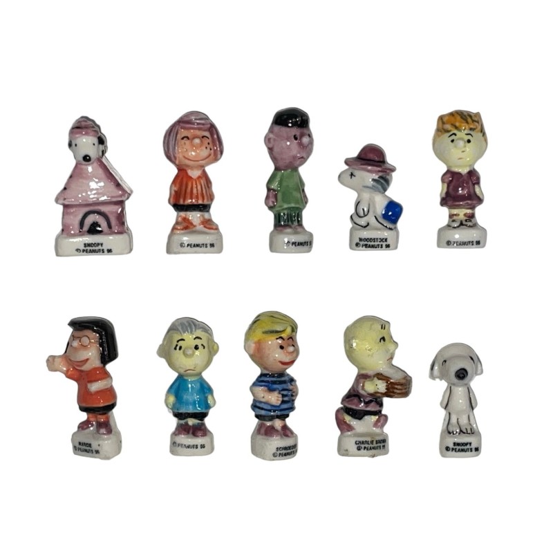 Série complète de 10 fèves Snoopy 1996
