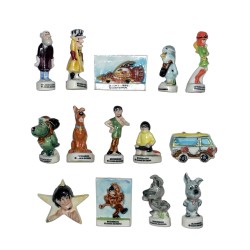 Série complète de 14 fèves Scoubidou et Satanas 1996