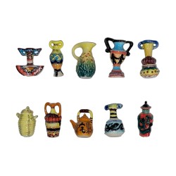 Série complète de 10 fèves Vases et amphores 1996