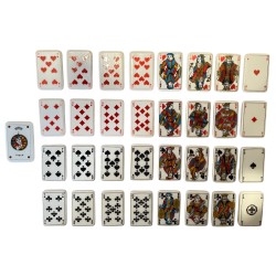 Série complète de 33 fèves Les cartes à jouer 1996