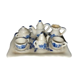 Série complète de 7 fèves Le service à thé 1996