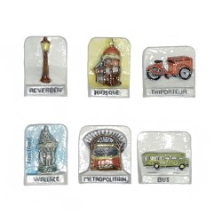 Série complète de 6 fèves Mauduit - Au début du siècle 1996