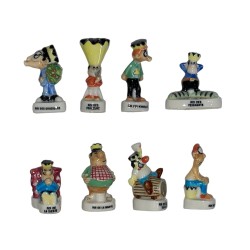 Série complète de 8 fèves Rois des c*** 1997