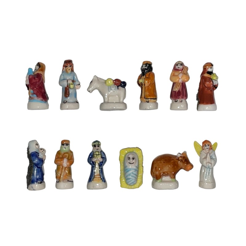 Série complète de 12 fèves Santons BD 1997