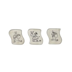 Série complète de 3 fèves Poilâne - Piem 1997