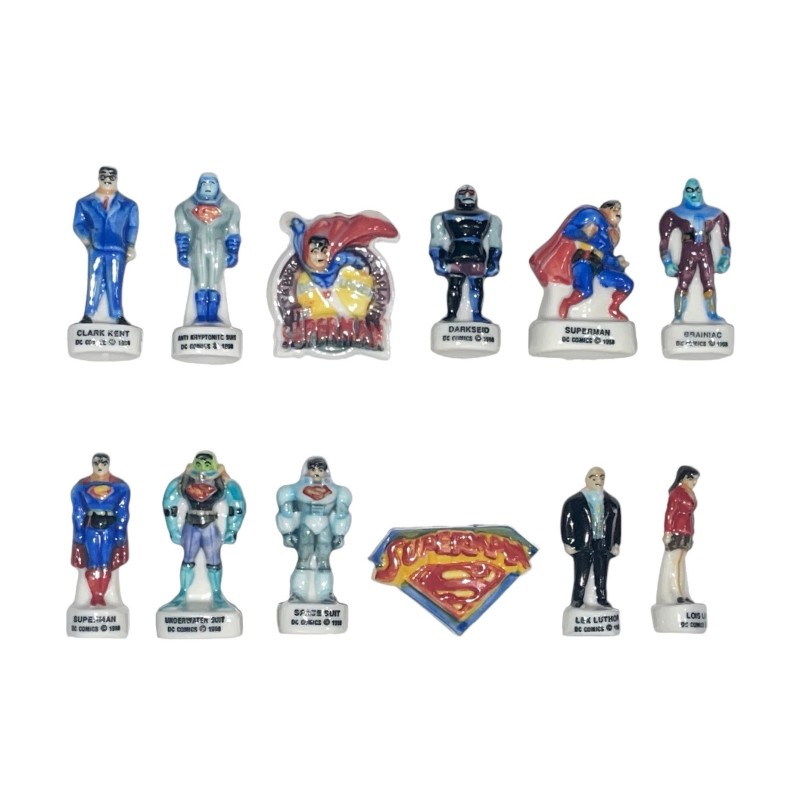 Série complète de 12 fèves Superman 1998