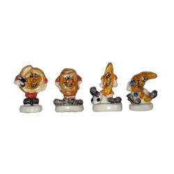 Série complète de 4 fèves Viennoiseries foot 1998