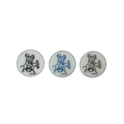 Série complète de 3 fèves Poilâne - Wolinski 1998