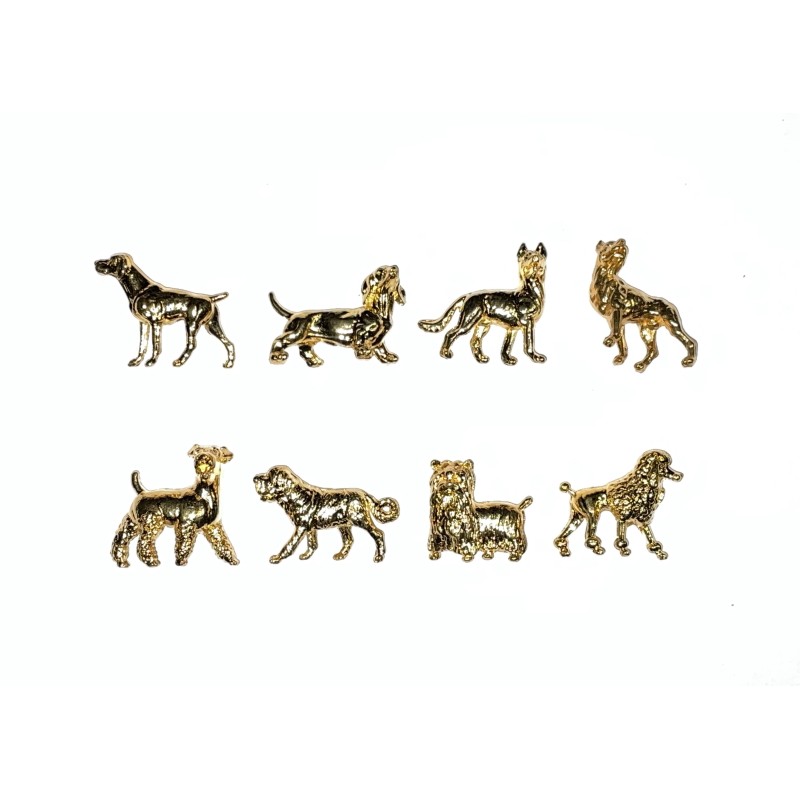 Série complète de 8 fèves Vos amis les chiens 1998